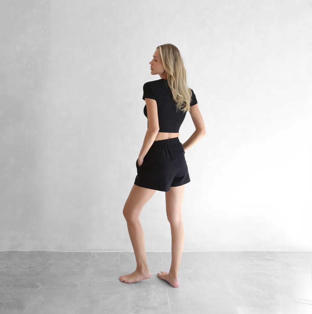 Cropped Baby Tee with logo