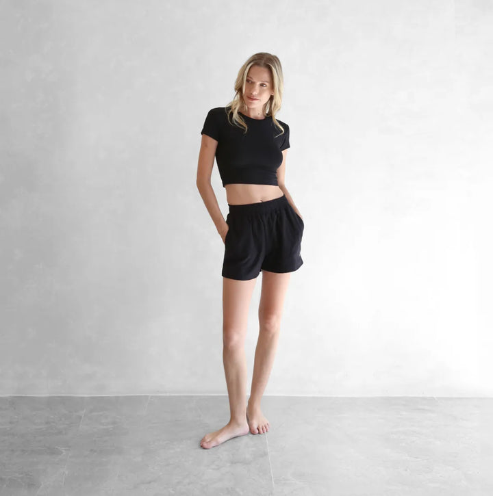 Cropped Baby Tee with logo