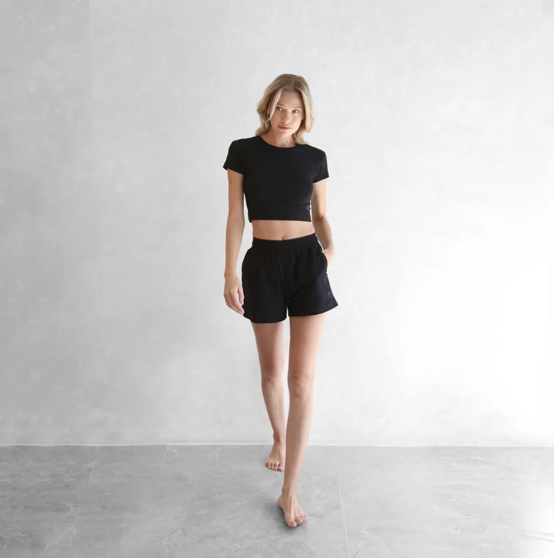 Cropped Baby Tee with logo