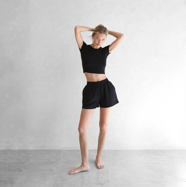 Cropped Baby Tee with logo